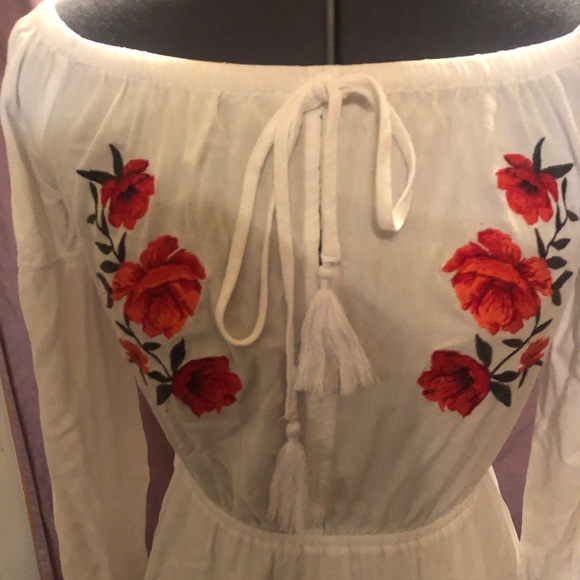 NWOT Pac Sun off shoulder peasant dress - Picture 2 of 4